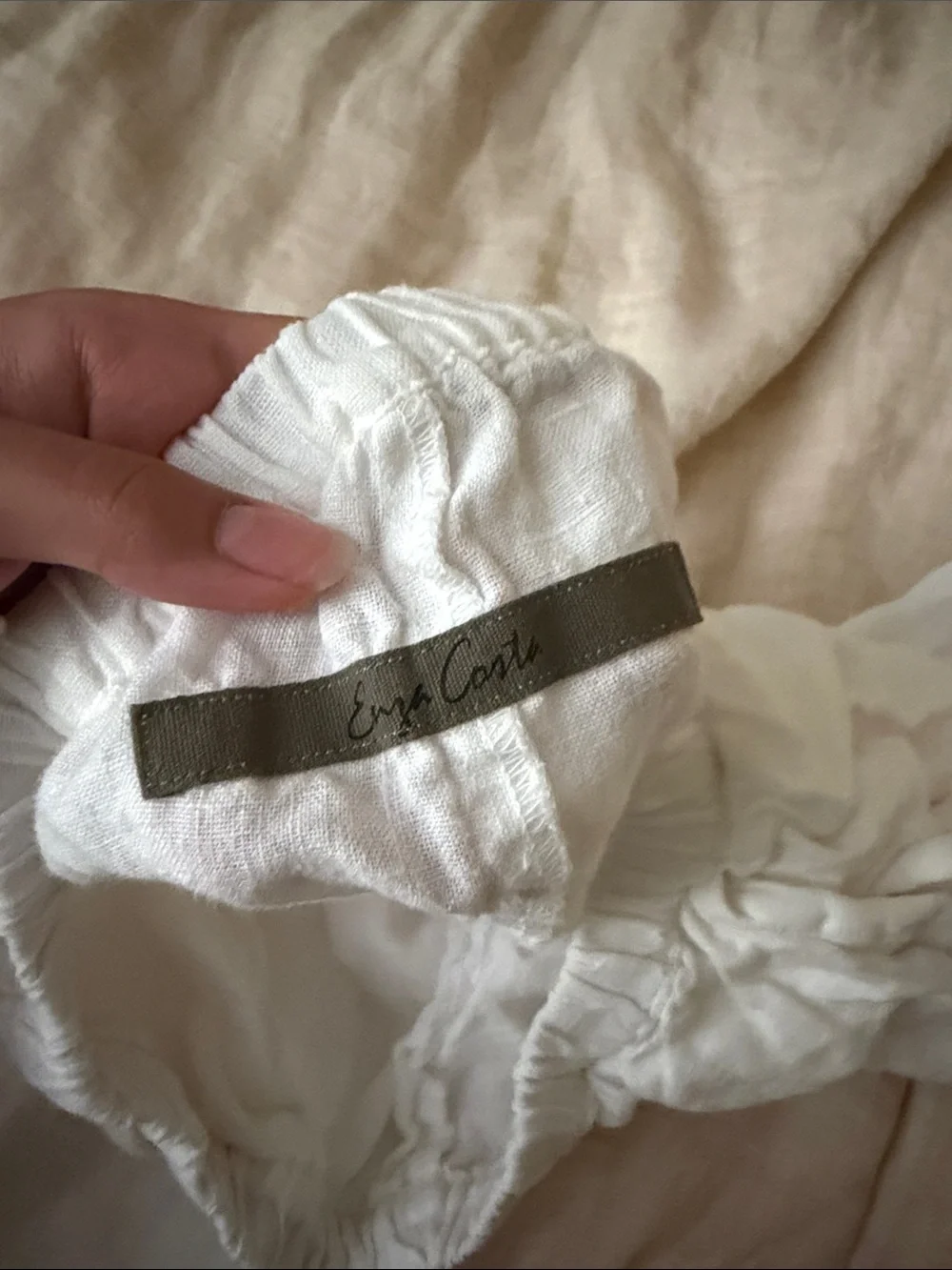 Enza Costa White Linen Everywhere pants
